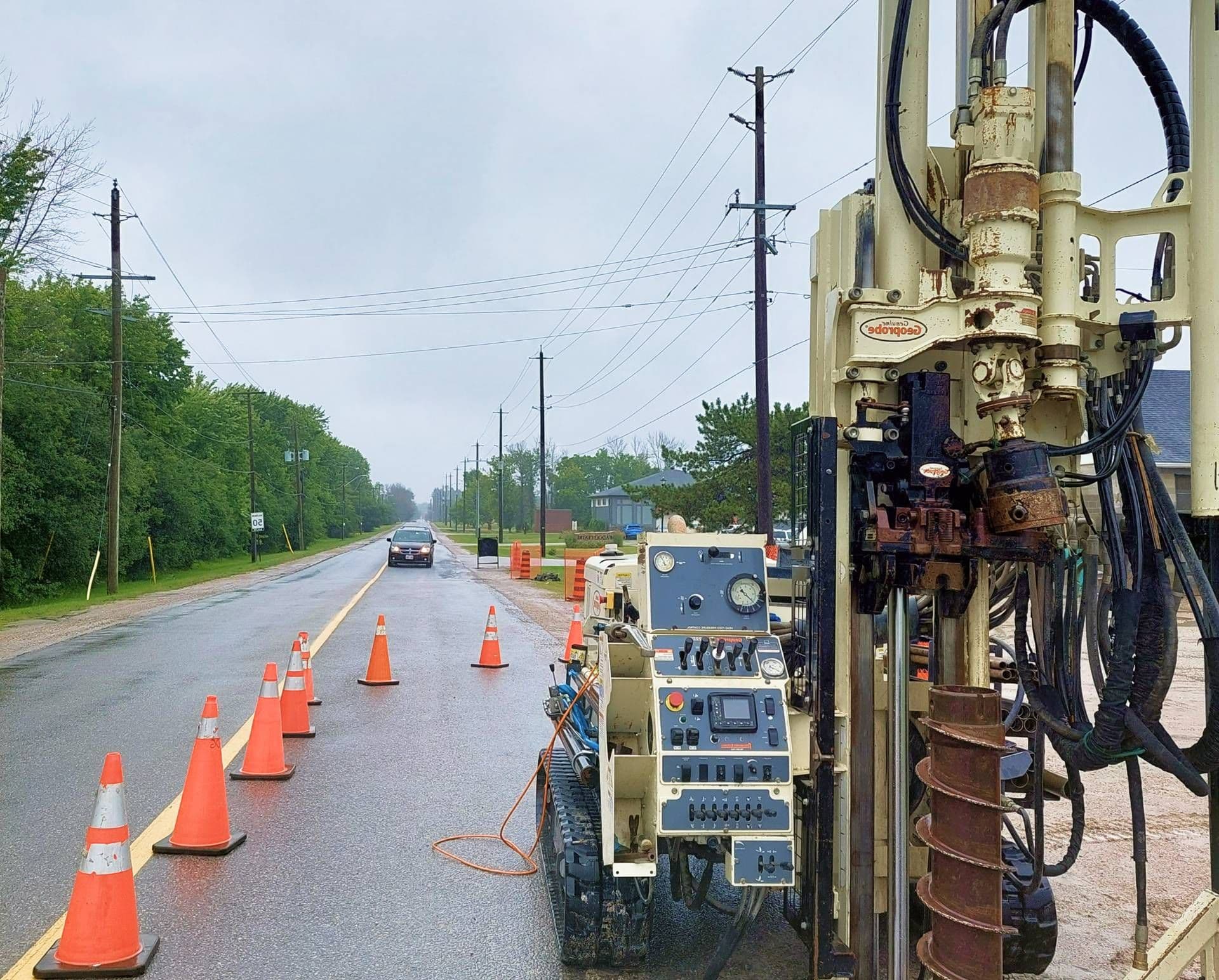 Enhanced bioremediation machinery on site