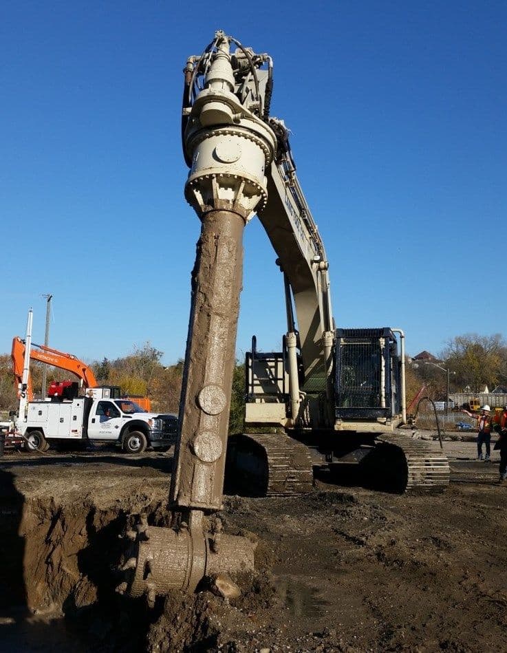 Photo of a drilling machine for PDAS Ex-Situ 